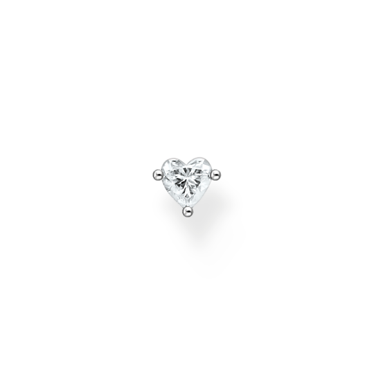 Thomas Sabo Ohrringe Einzel Ohrstecker Herz Silber Thomas, Sabo, Ohrringe, Einzel, Ohrstecker, Herz, Silber, Zubehor, Diamant, Edelstein, Schmuck, Ring