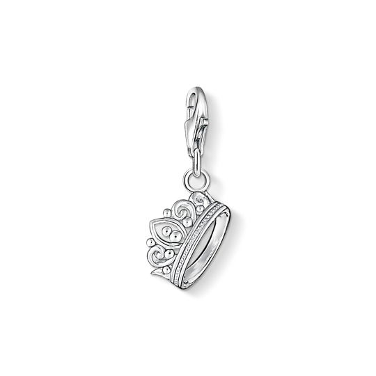Thomas Sabo Anhänger Charm-Club Krone 925 Sterling Silber Blank 1011-001-12 Thomas, Sabo, Anhänger, Charm-Club, Krone, 925, Sterling, Silber, Blank, 1011-001-12, Zubehor, Ohrring, Schmuck