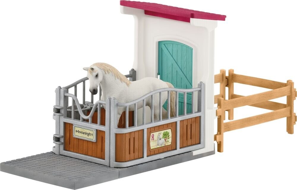schleich Horse Club 42569 Pferdebox Krippe, Mobiliar, Bett, für, Säuglinge