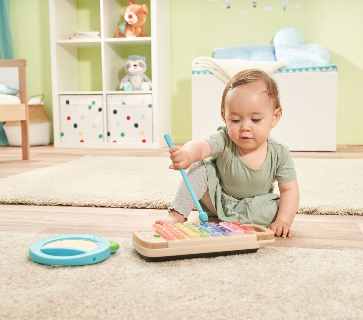 VTech Interaktives Holz-Xylofon mit Tamburin