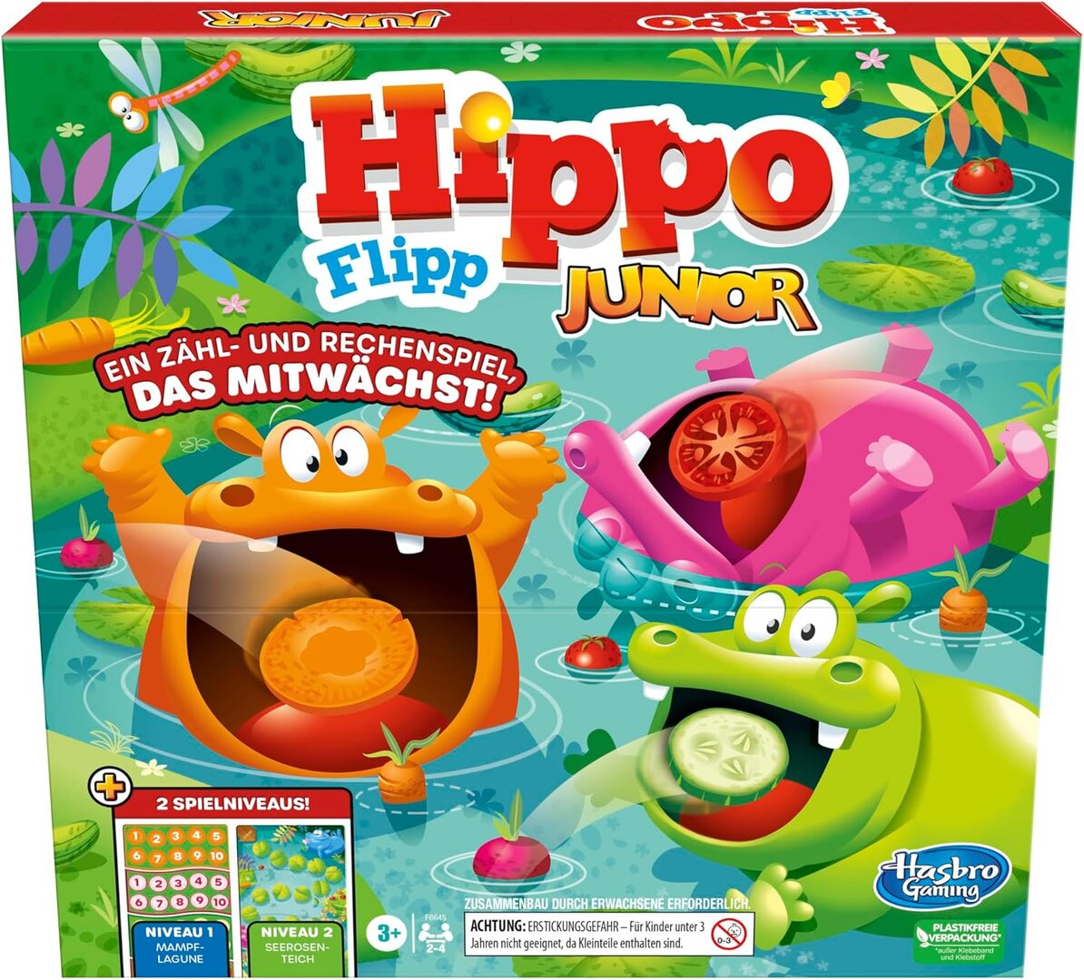 Hippo Flipp Junior Brettspiel für Vorschulkinder - Deutsche Fassung