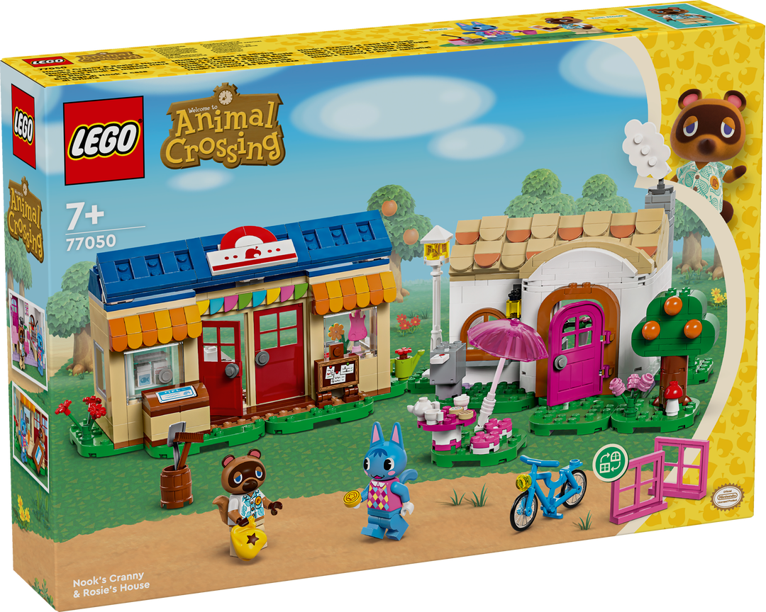 LEGO_77050_Animal_Crossing_Nooks_Laden_und_Sophies_Haus_Spielzeug_mit_Figuren, Spielbereich, Spielzeug, Maschine, Rad, Drinnen