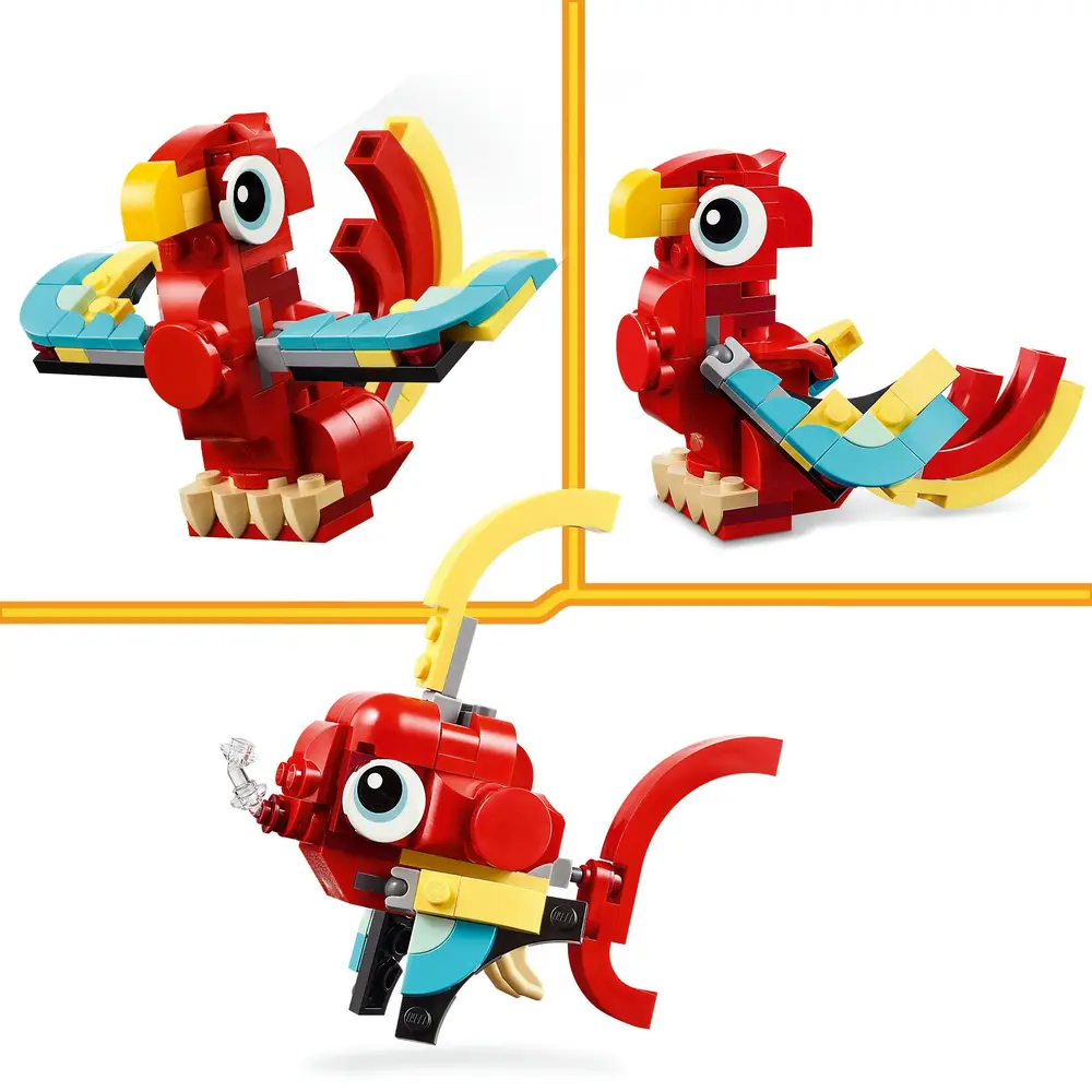 LEGO® Creator 3 in 1 Roter Drache 31145