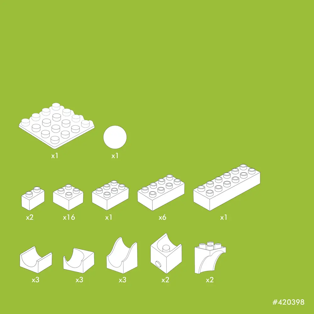 HUBELINO Kugelbahn Katapult Erweiterung (41-teilig)