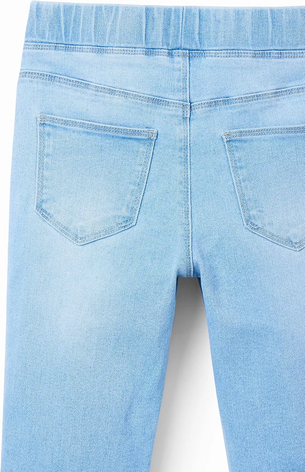 Desigual Mädchen Leggings - Hellblaue Jeans-Leggings mit Stickerei 23SGKN015007