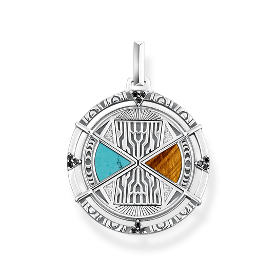 Thomas Sabo Anhänger Talisman Mit Tigerauge Und Türkis Silber Herren Thomas, Sabo, Anhänger, Talisman, Mit, Tigerauge, Und, Türkis, Silber, Herren, Zubehor, Anhänger, Schmuck, Medaillon