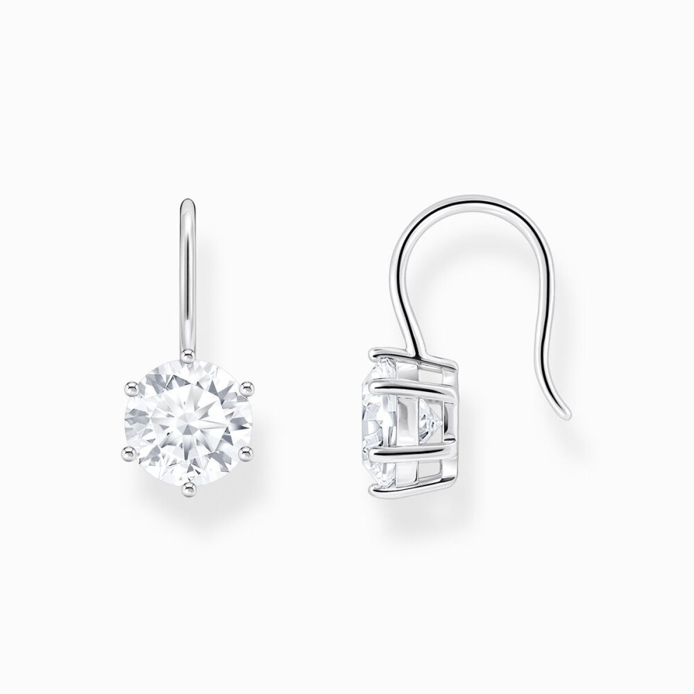 Thomas Sabo Ohrhänger Zirkonia Weiß Silber H2287 051 14 Zubehor, Ohrring, Schmuck
