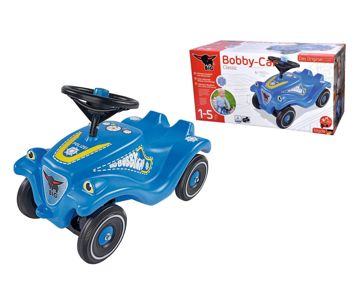 BIG_Bobby_Car_Classic_Polizei_(800056127), Maschine, Sprach, Rasenmäher, Person, Rad