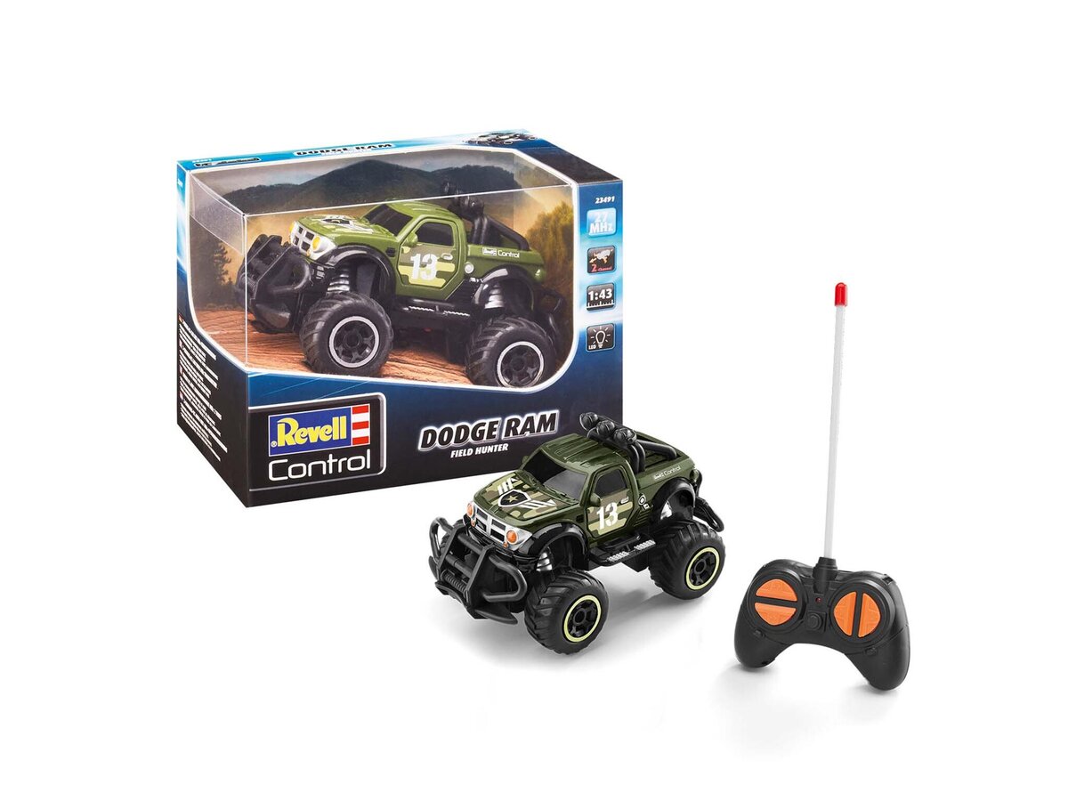 Revell_23491_RC_Car_Dodge_RAM_\"Field_Hunter\"_Revell_Control_Ferngesteuertes_Auto, Maschine, Rad, Buggy, Sprach, Spielzeug