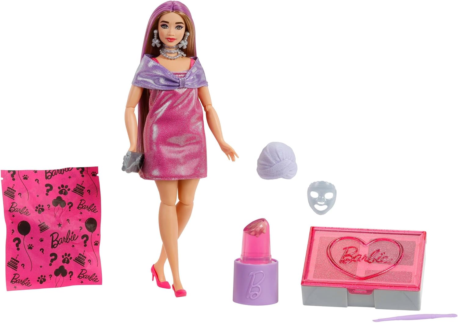 Barbie® Party Unboxed Glam Party Pink Curvy Barbie® Party Unboxed Glam Party Pink Curvy