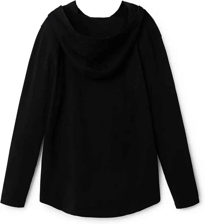 Desigual Jungen Langarmshirt - Schwarz Baumwolle 22WBTK10/2000