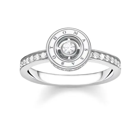 Thomas Sabo Ring Kreis Mit Weißen Steinen Silber Gr. 56 Tr2255-051-14 Thomas, Sabo, Ring, Kreis, Mit, Weißen, Steinen, Silber, Gr., 56, Tr2255-051-14, Zubehor, Schmuck, Ring, Silber, Platin