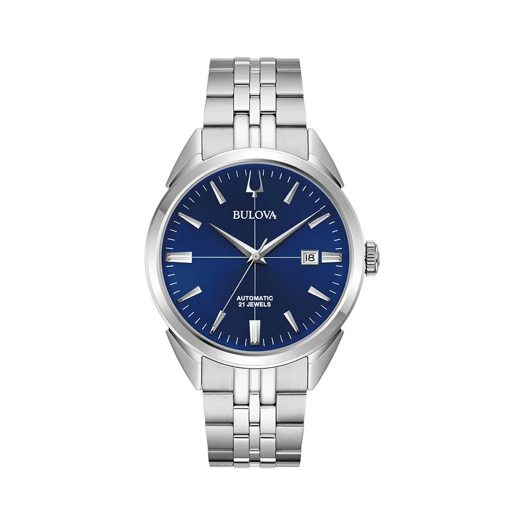 BULOVA 96B425 Uhr Herren Sutton Auto Silber Blau BULOVA, 96B425, Uhr, Herren, Sutton, Auto, Silber, Blau