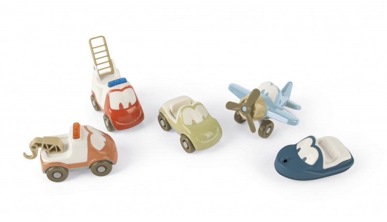 Dantoy 5652 BIO Funcars - Fahrzeug-Set aus Bioplastik in Geschenkbox