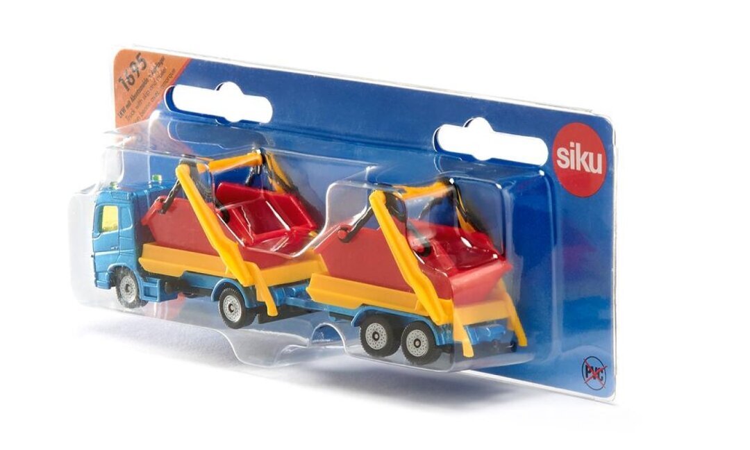 Siku, Lkw, Mit, Absetzmulde, Und, Anhänger, Maschine, Rad