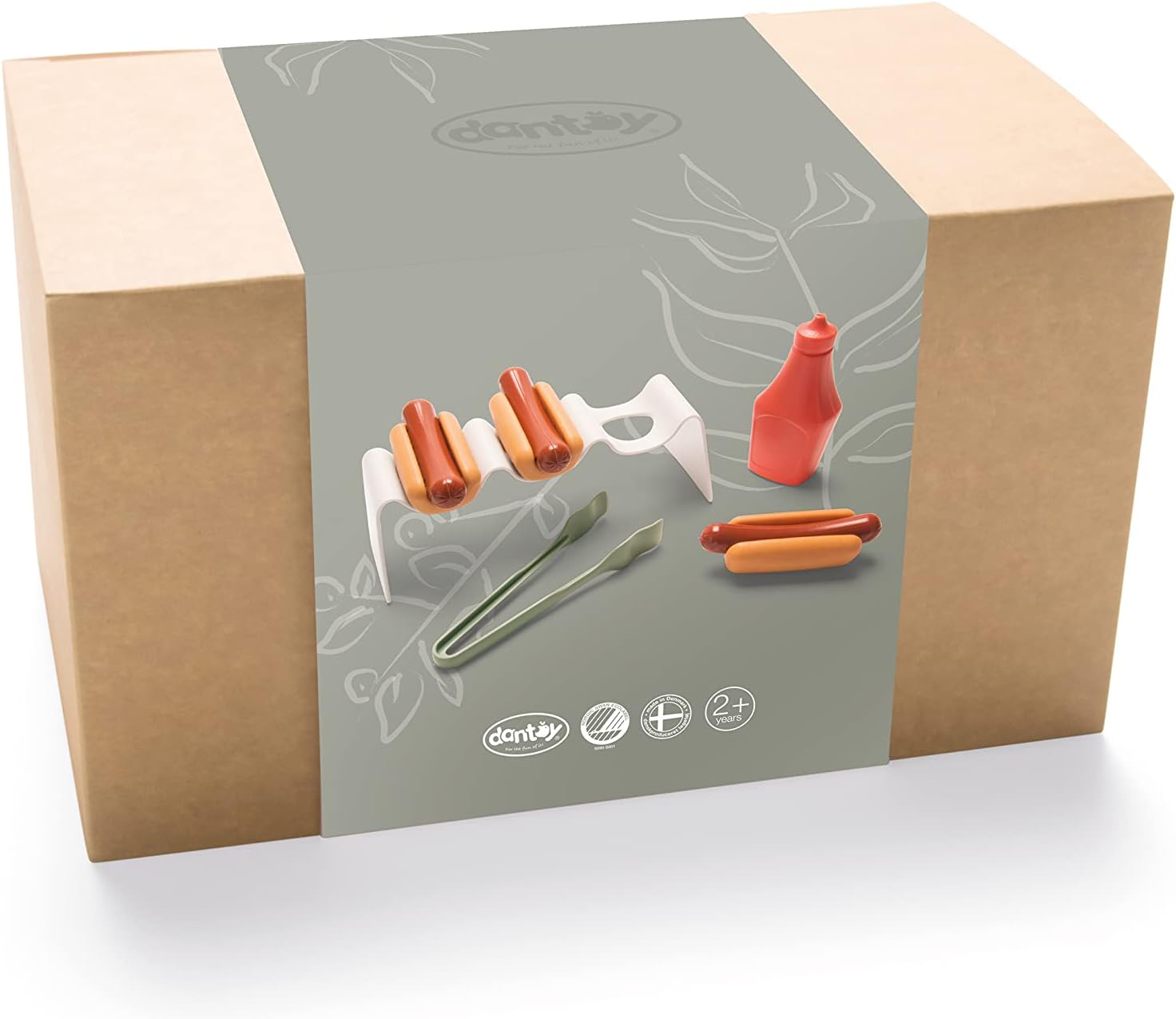 Dantoy 4765 GG Hotdog Set im Box - 9-teiliges Spielset für fantasievolle Grillpartys