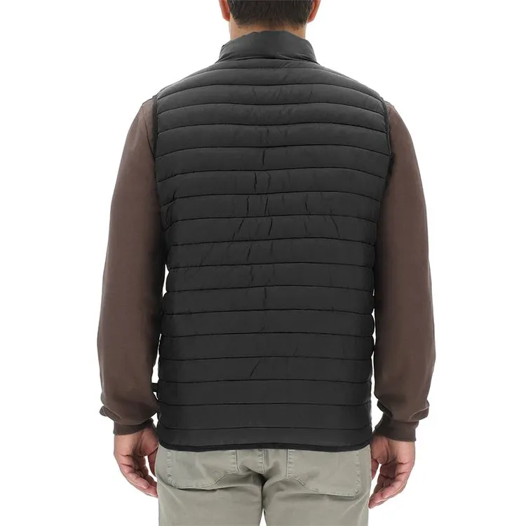 JEEP Herren Steppweste O103345BK - Schwarz mit Reißverschlusstaschen GR. XXL