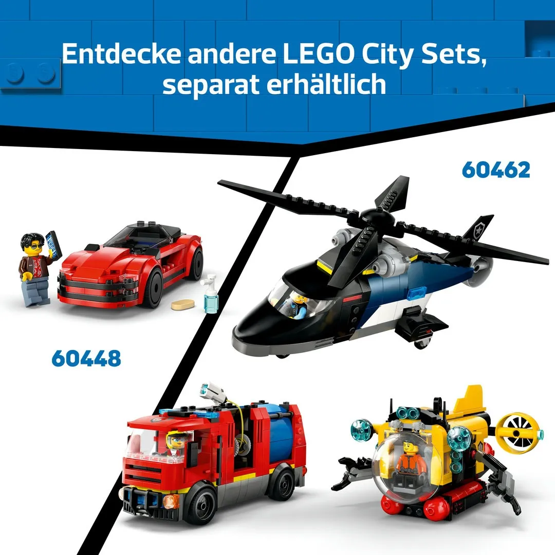 LEGO® City 60462 Kombinationsset mit Hubschrauber, Löschauto und U-Boot