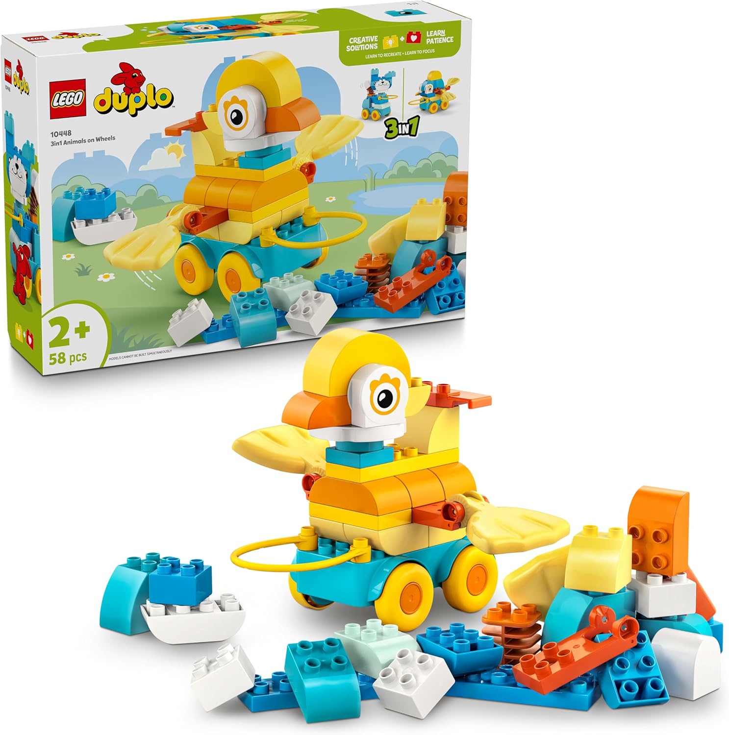 LEGO® DUPLO Tiere auf Rädern 3-in-1-Set 10448 Spielzeug