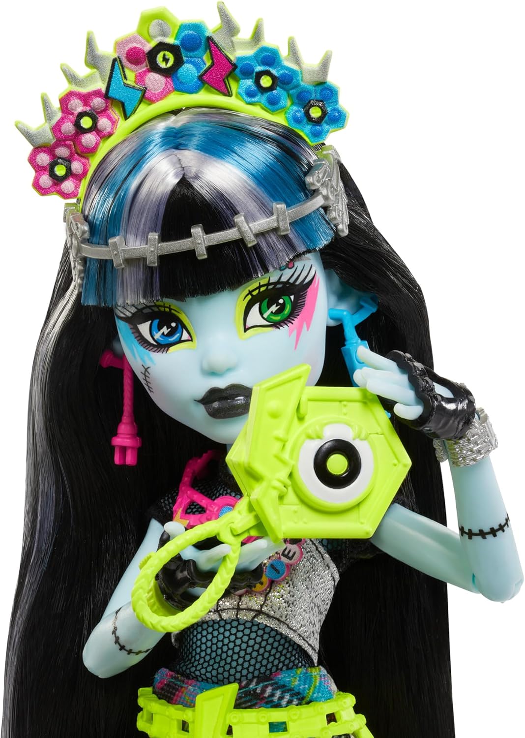Monster High Monster Fest Frankie Doll HXH79 Spielzeug, Person, Gesicht, Kopf