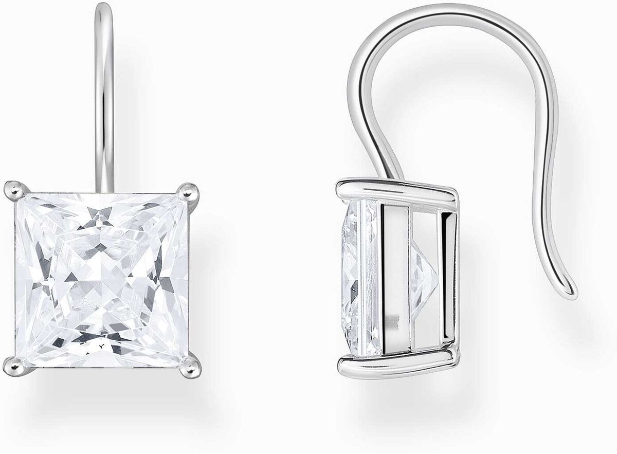 Thomas Sabo Ohrhänger Mit Quadr. Stein Weiß Silber H2289-051-14 Thomas, Sabo, Ohrhänger, Mit, Quadr., Stein, Weiß, Silber, H2289-051-14, Zubehor, Ohrring, Schmuck, Diamant, Edelstein