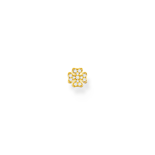 Thomas Sabo Ohrringe Einzel Ohrstecker Kleeblatt Gold Thomas, Sabo, Ohrringe, Einzel, Ohrstecker, Kleeblatt, Gold, Zubehor, Ohrring, Schmuck, Diamant, Edelstein