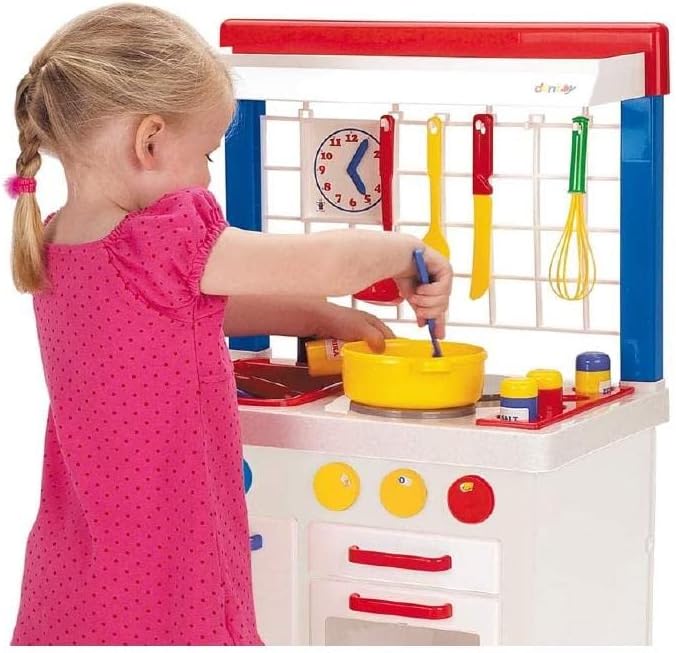 Dantoy 4240 Spielküche Weiß - Kinderküche mit Zubehör, H: 72 cm