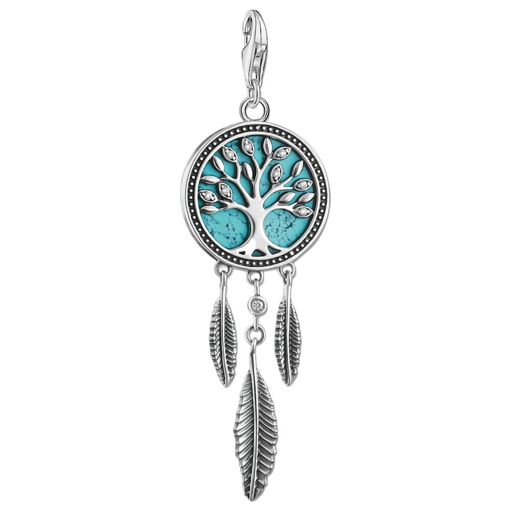 Thomas Sabo Anhänger Charm-Club Traumfänger Bl 1844-646-17 Thomas, Sabo, Anhänger, Charm-Club, Traumfänger, Bl, 1844-646-17, Zubehor, Ohrring, Schmuck, Anhänger