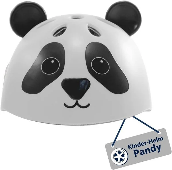 Kinderhelm Pandy, schwarz-weiß, Gr. 44-47 Kinderhelm Pandy, schwarz-weiß, Gr. 44-47