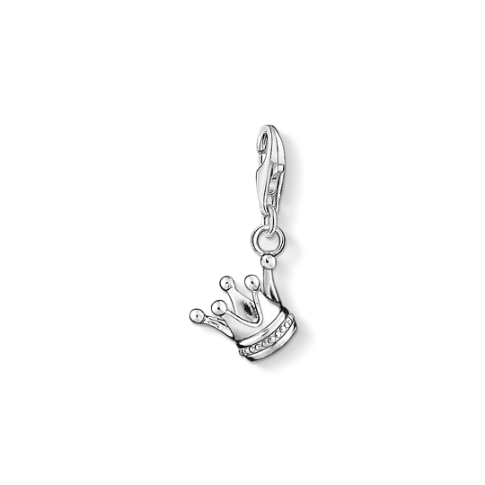 Thomas Sabo Anhänger Charm-Club Krone 925 Sterling Silber Blank 0887-001-12 Thomas, Sabo, Anhänger, Charm-Club, Krone, 925, Sterling, Silber, Blank, 0887-001-12, Zubehor, Ohrring, Schmuck, Rauchrohr, Silber
