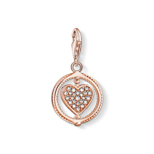 Thomas Sabo Anhänger Charm-Club Herz Pave Rosegold Thomas, Sabo, Anhänger, Charm-Club, Herz, Pave, Rosegold, Zubehor, Ohrring, Schmuck, Diamant, Anhänger