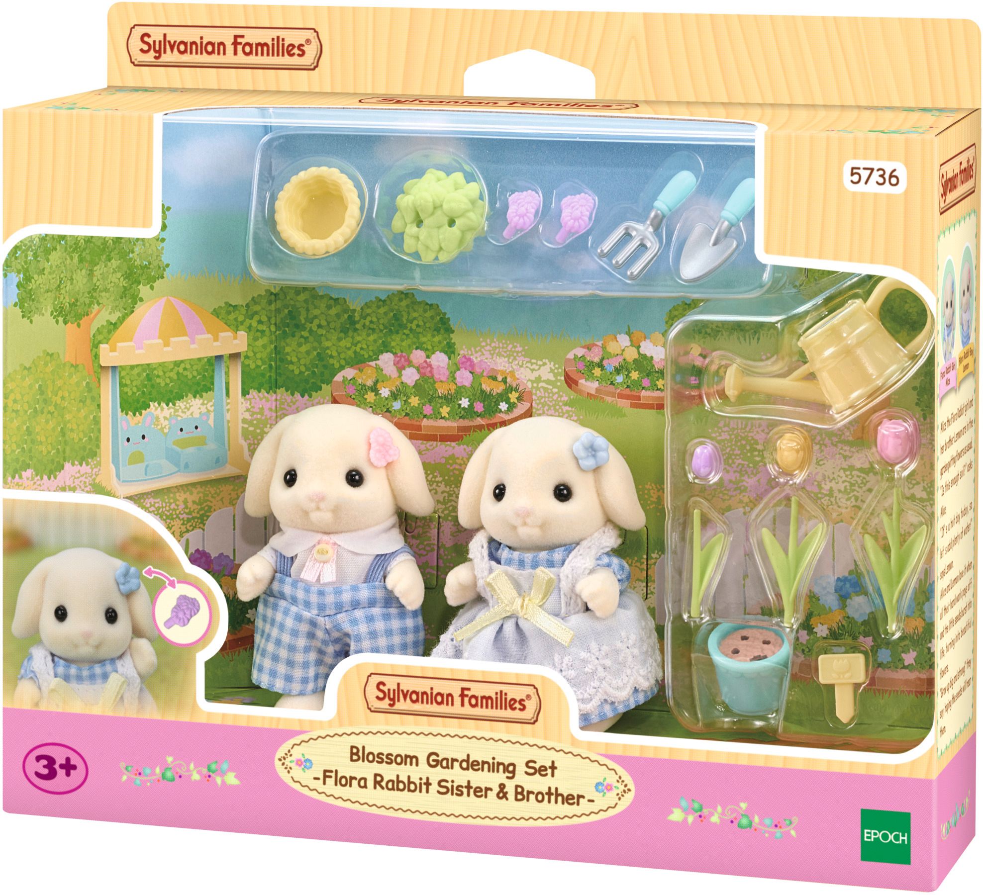 Sylvanian Families 5736 Blumenund Garten-Spielset mit Figuren Spielzeug, Puppe