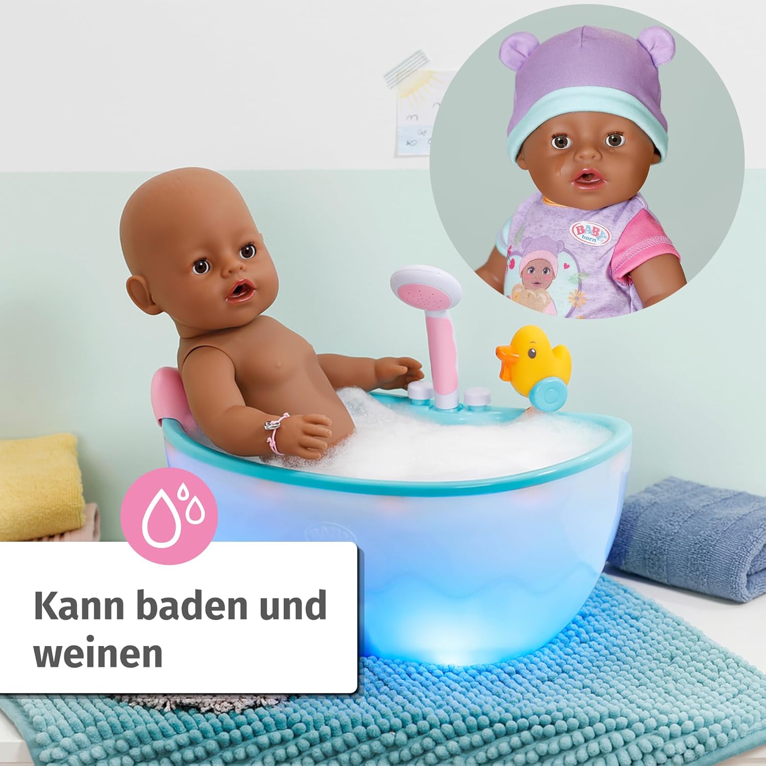 Baden, Baby, Person, Puppe, Spielzeug