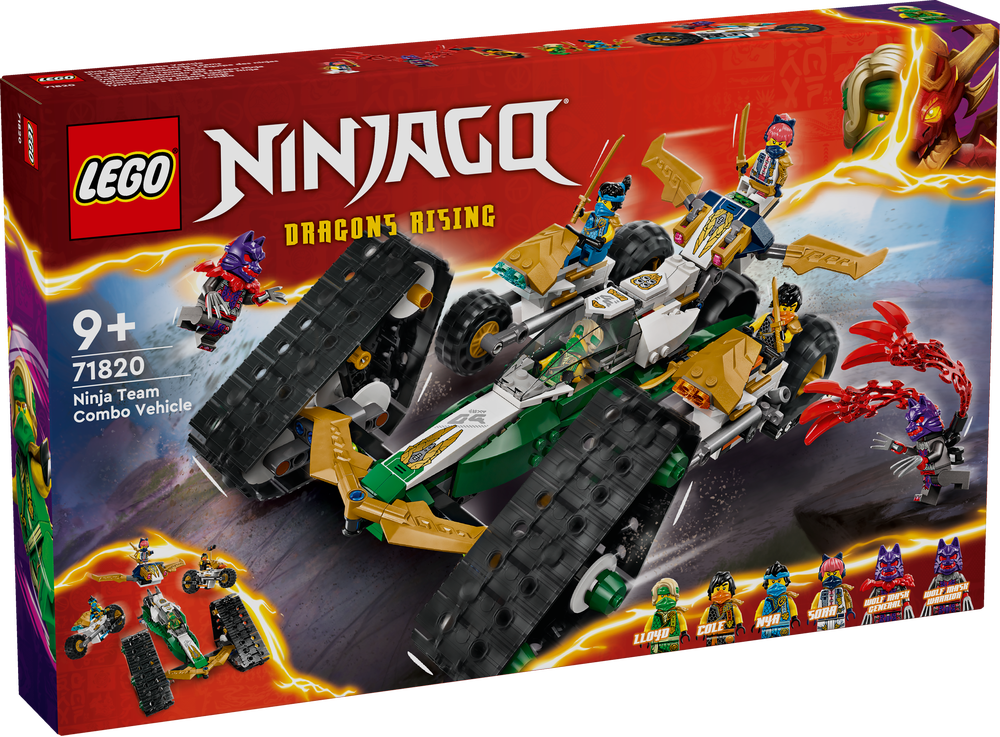 LEGO_71820_NINJAGO®_Kombi-Raupe_des_Ninja-Teams, Maschine, Rad, Person