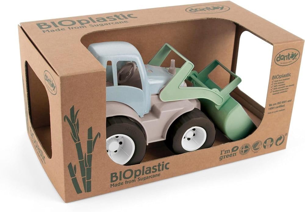 Dantoy 5631 BIO Traktor - Geschenkbox Spielzeugtraktor für den Sandkasten