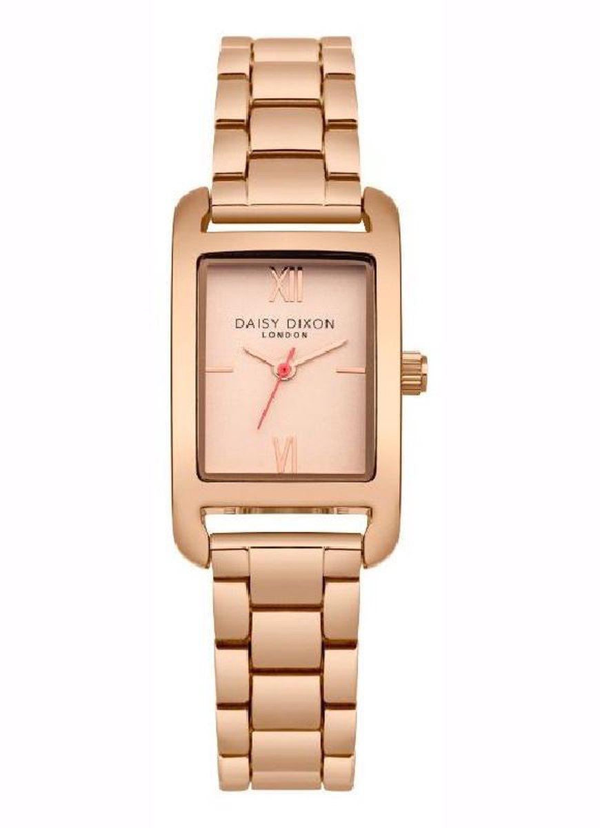 Daisy Dixon DD057RGM - Damenuhr, 30 mm, Achtkant, Edelstahl Gold Armbanduhr, Arm, Körperteil, Person