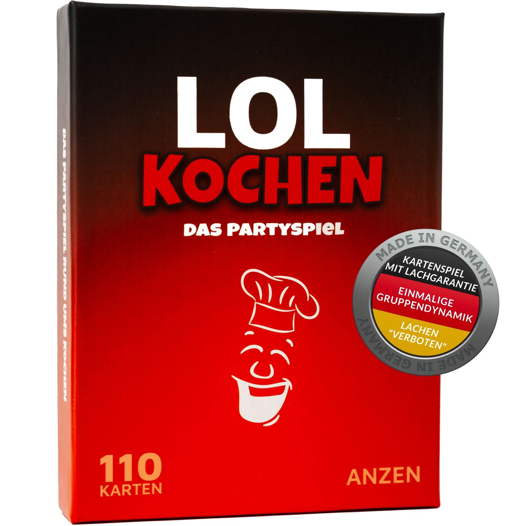 ANZEN LOL KOCHEN Lachen "verboten" DE Flasche