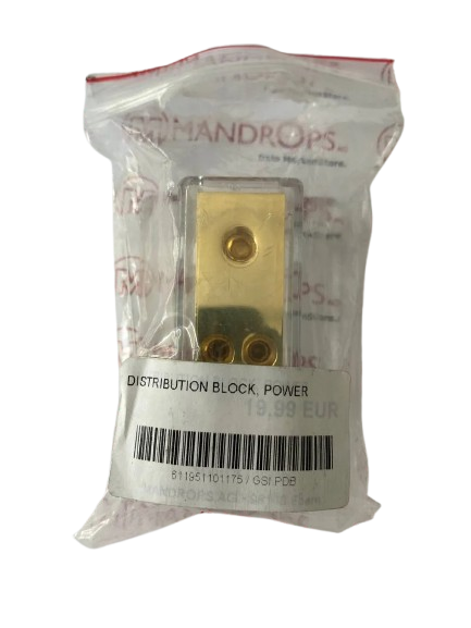 GSI PDB, Power Distribution Block - 1 to 4, Input: 1 cable 4 Gauge (25mm²), Output: 4 cables - 8 Gauge (10mm²)