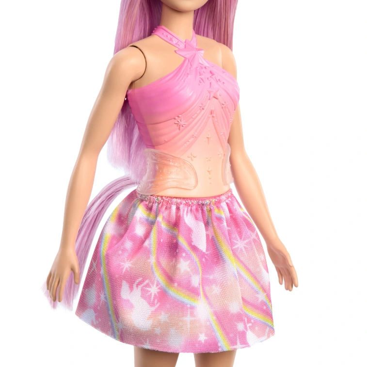 Barbie® Einhorn Puppe - Bunte Fantasiehaare, Farbverlauf-Outfit & Magische Accessoires, HRR13 Barbie® Einhorn Puppe - Bunte Fantasiehaare, Farbverlauf-Outfit & Magische Accessoires, HRR13