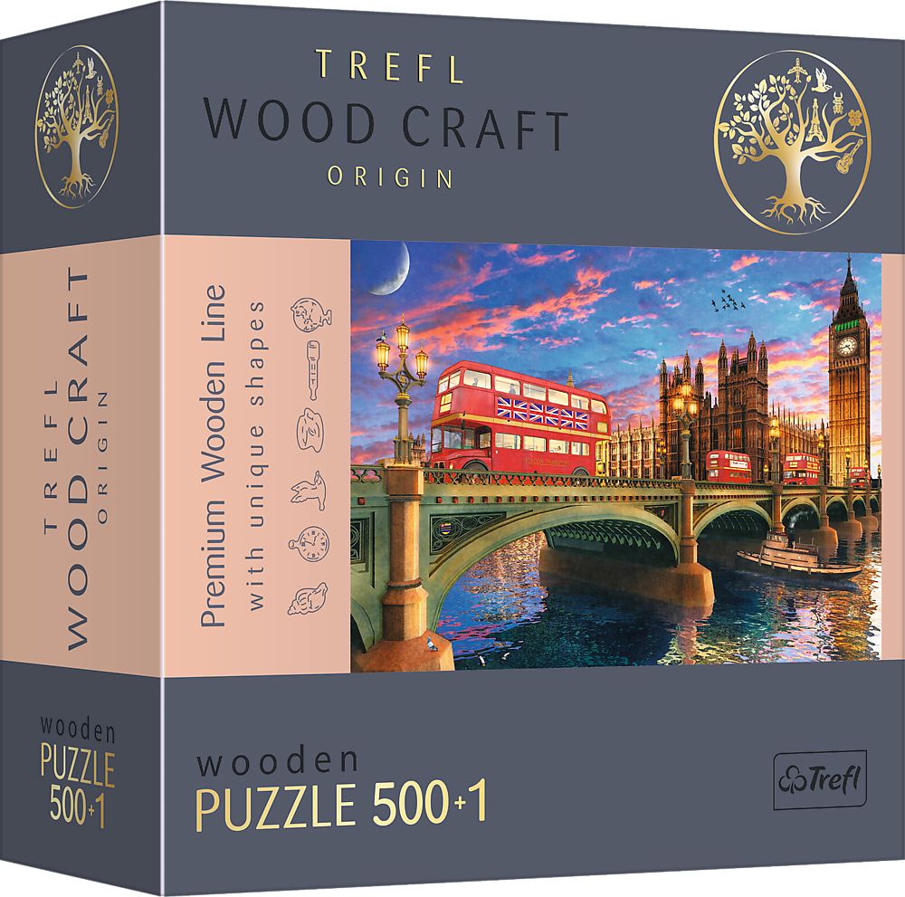 Holz Puzzle 500+1 Teile Westminster, London Buch, Veröffentlichung, Buch, Veröffentlichung, Buch, Veröffentlichung
