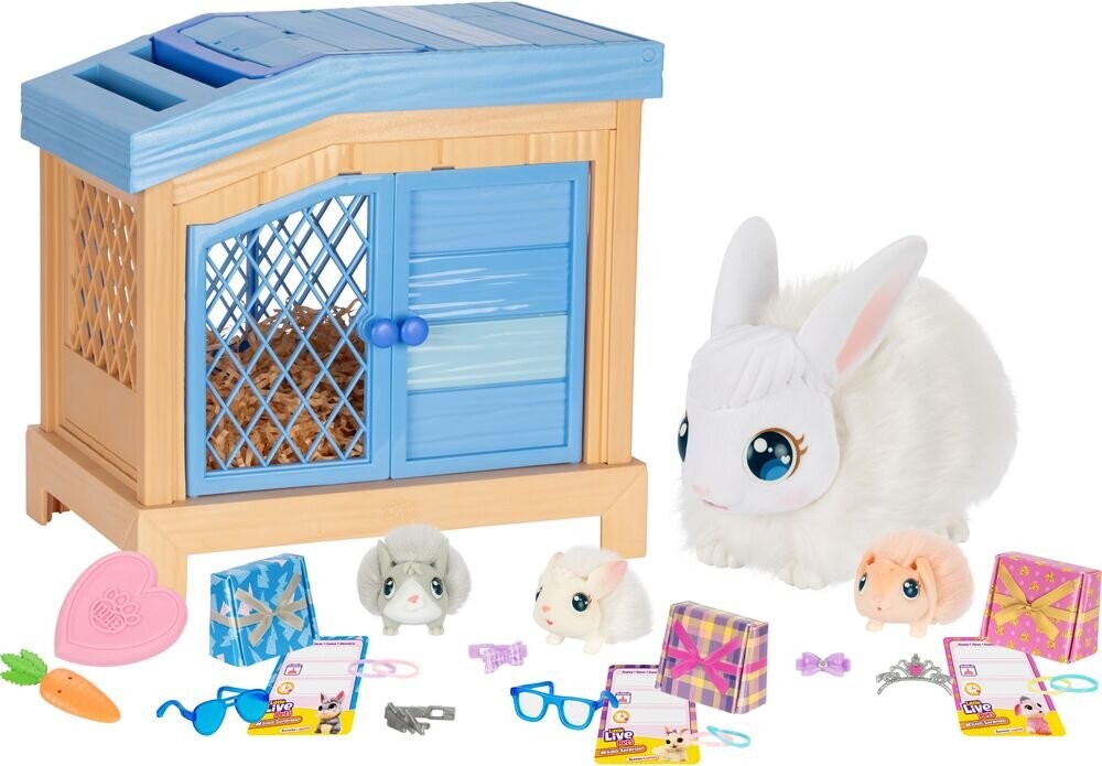LITTLE LIVE PETS Mama Surprise S3 Hasen-Spielset Spielzeug, Säugetier, Hase, Plüsch, Puppe, Spielzeug, Säugetier, Hase, Plüsch, Puppe