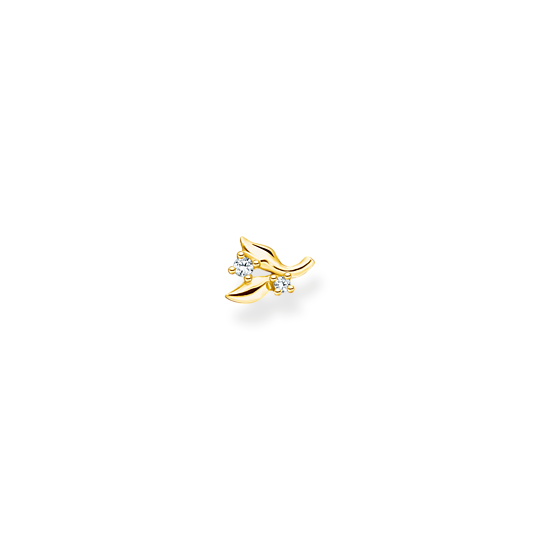 Thomas Sabo Ohrringe Einzel Ohrstecker Blätter Mit Weißen Steinen Gold Thomas, Sabo, Ohrringe, Einzel, Ohrstecker, Blätter, Mit, Weißen, Steinen, Gold, Zubehor, Schmuck, Ring, Ohrring, Gold
