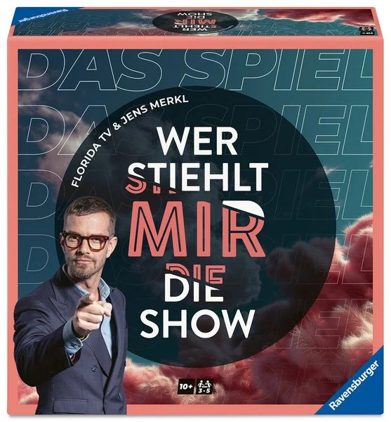 Ravensburger 24883 Wer stiehlt mir die Show Das Quizspiel zur beliebten TV-Show von Joko Winterscheidt für 3-5 Spi