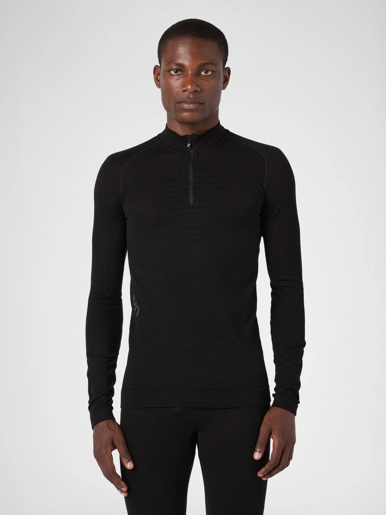 UYN Herren Evolutyon Biotech UW Shirt LG_SL Zip Up U100500B000 - Schwarz GR. L/XL