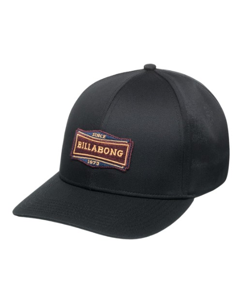 Billabong, Walled, Snapback-Cap, für, Männer., Schwarz, Baseball-Kappe, Mütze, Kleidung, Hut, Schutzhelm