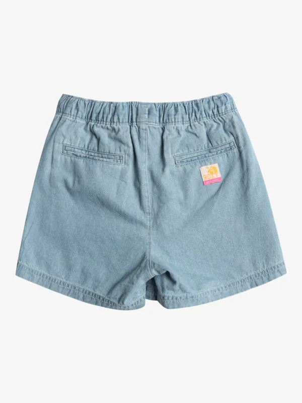 ROXY Call On Me - Denim-Shorts für Mädchen 4-16 GR. XXL