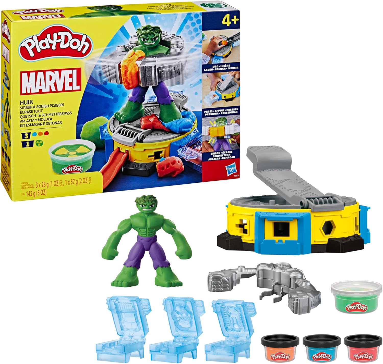 Play-Doh MARVEL Hulk Quetsch- & Schmetterspaß