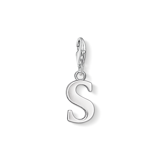 Thomas, Sabo, Anhänger, Charm-Club, Buchstabe, S, Silber, Zubehor, Ohrring, Schmuck