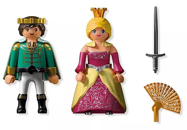 PLAYMOBIL 71886 Duopack Prinz und Prinzessin Märchenhaftes Figuren-Set für königlichen Spielspaß