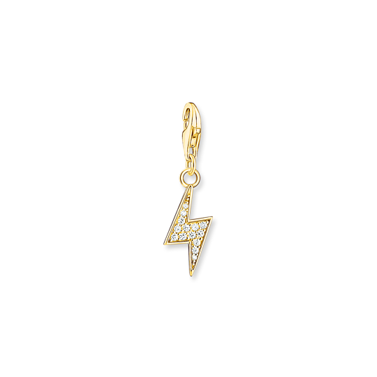 Thomas Sabo Anhänger Charm-Club Blitz Gold Thomas, Sabo, Anhänger, Charm-Club, Blitz, Gold, Zubehor, Ohrring, Schmuck